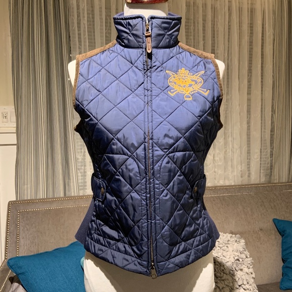 Ralph Lauren Womens Polo Crest Quilted 